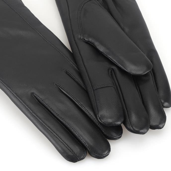 Isotoner® Ladies Leather Glove Black Extra Image 3